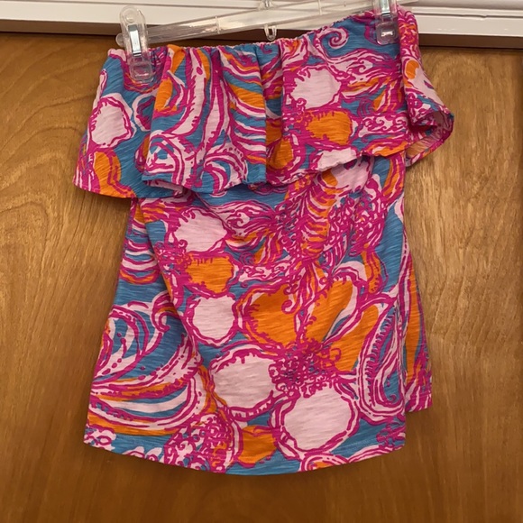 Lilly Pulitzer Medium Wiley Feeling tanked blue - Picture 3 of 4